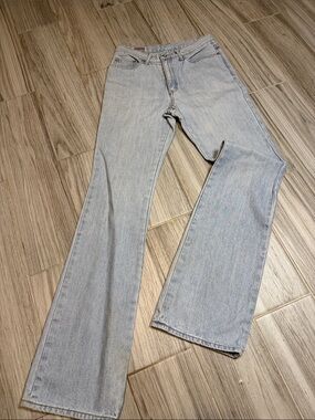 Vintage bobson back side denim Light Wash Wide-Leg Jeans